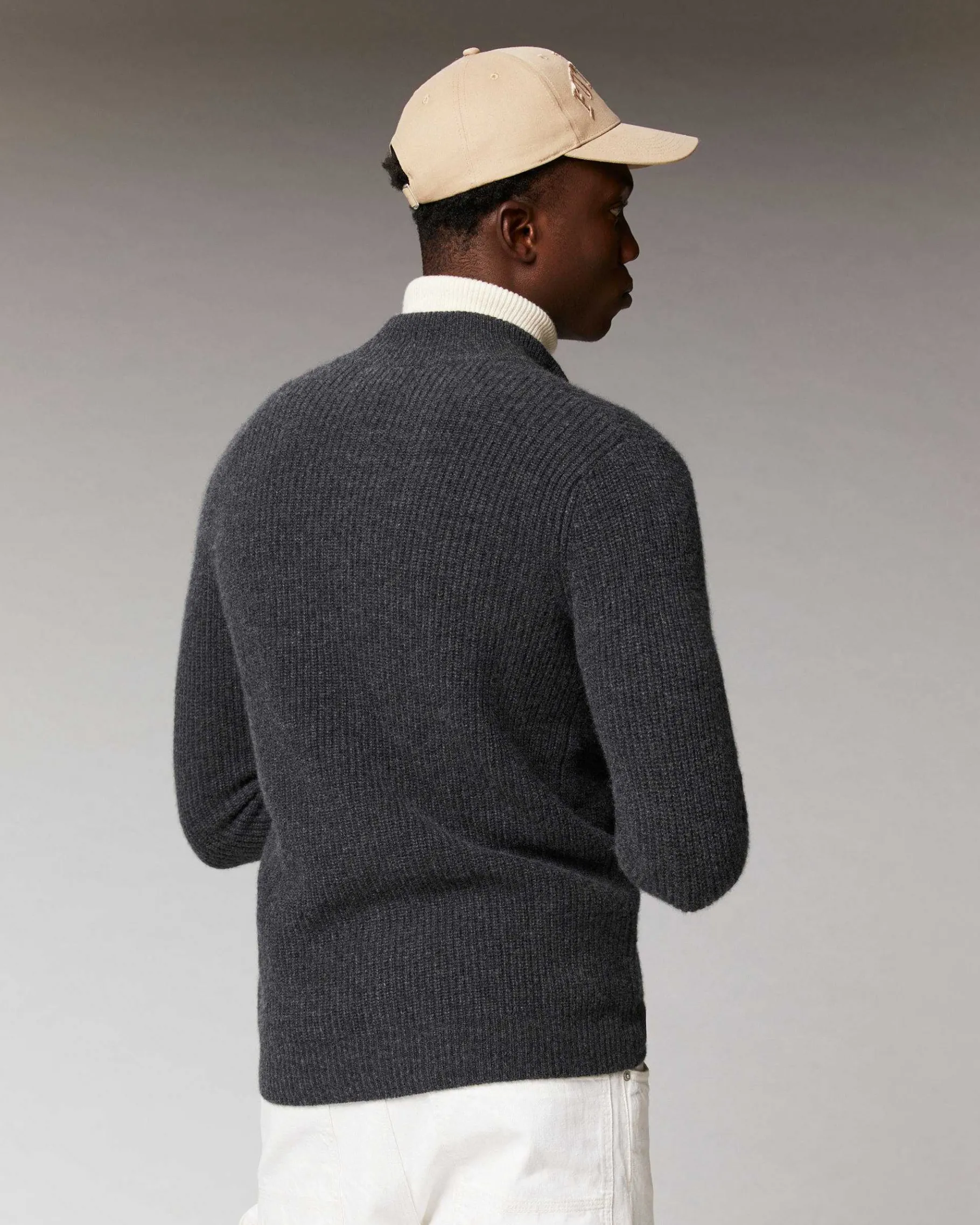 Discount FROM FUTURE Pull Gilet A Cotes Zippe Moonlight Blue