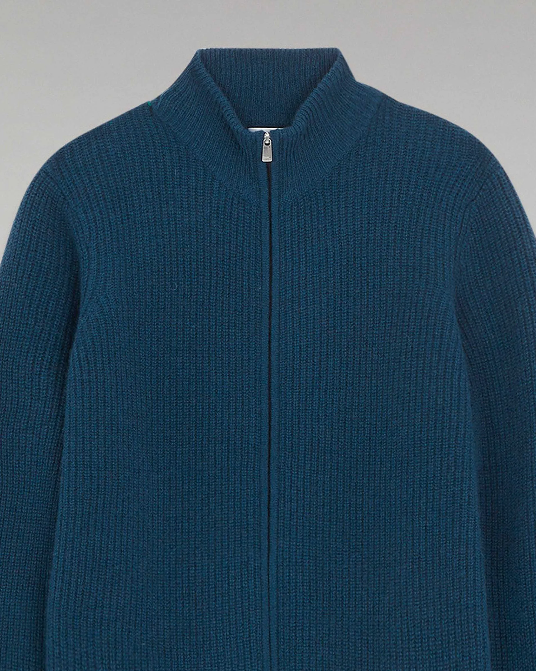 Discount FROM FUTURE Pull Gilet A Cotes Zippe Moonlight Blue