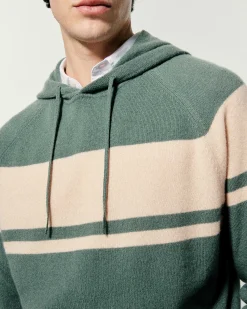 Clearance FROM FUTURE Pull Hoodie Washed Green