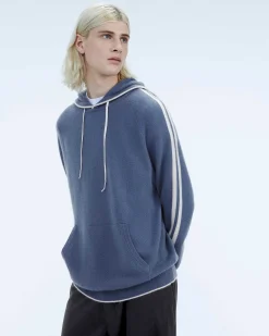 Outlet FROM FUTURE Pull Hoodie Bandes Storm Blue