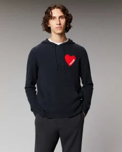 Best FROM FUTURE Pull Hoodie Coeur Leger Bleu Chine