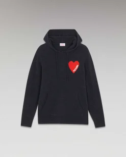 Best FROM FUTURE Pull Hoodie Coeur Leger Bleu Chine