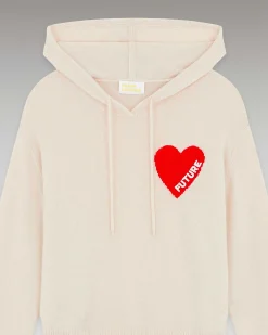 Discount FROM FUTURE Pull Hoodie Coeur Leger Sable