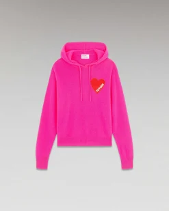 Sale FROM FUTURE Pull Hoodie Coeur Leger Flash Pink