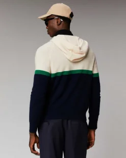 Best FROM FUTURE Pull Hoodie Color Block Navy