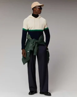 Best FROM FUTURE Pull Hoodie Color Block Navy