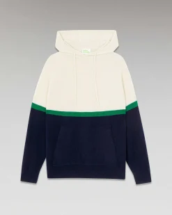Best FROM FUTURE Pull Hoodie Color Block Navy