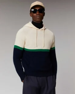 Clearance FROM FUTURE Pull Hoodie Color Block Navy