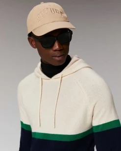 Clearance FROM FUTURE Pull Hoodie Color Block Navy