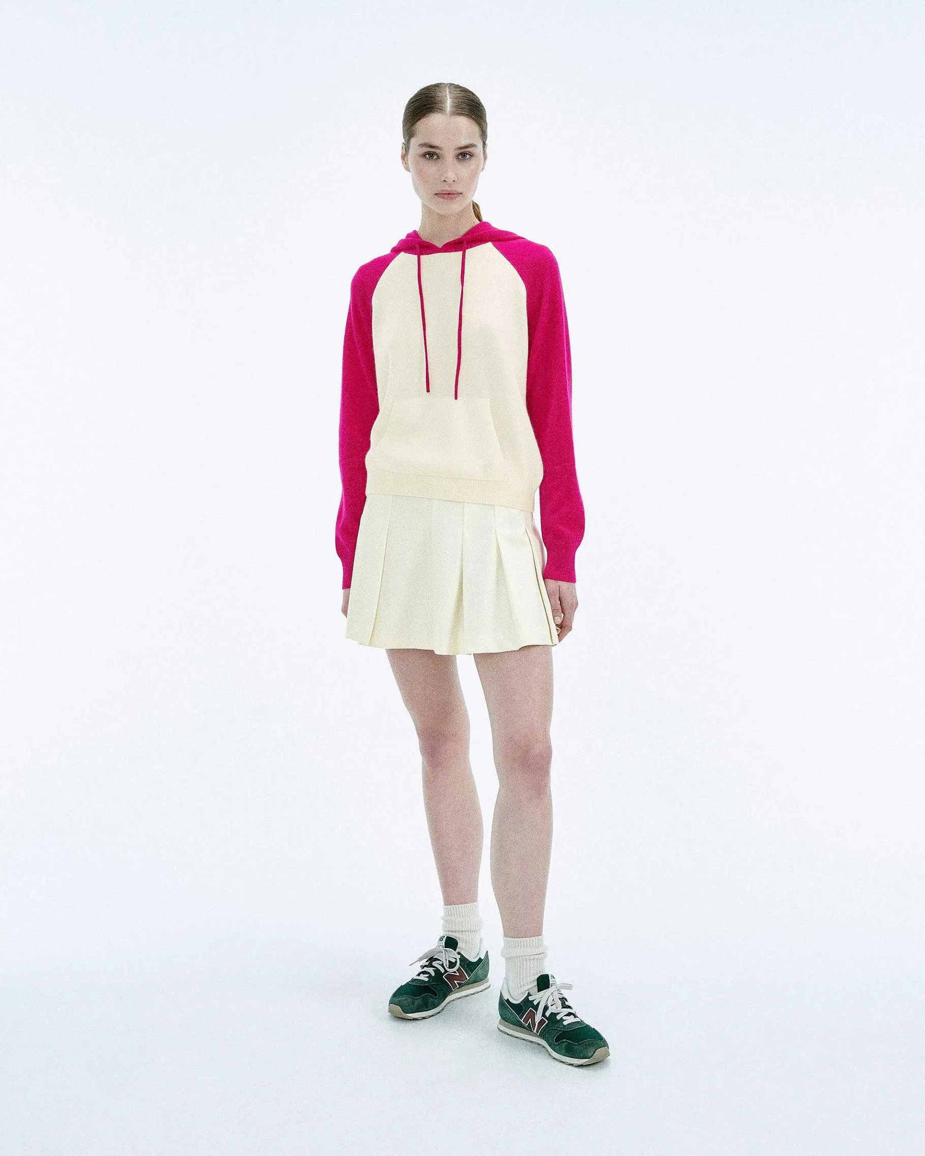 Clearance FROM FUTURE Pull Hoodie Contraste Ecru