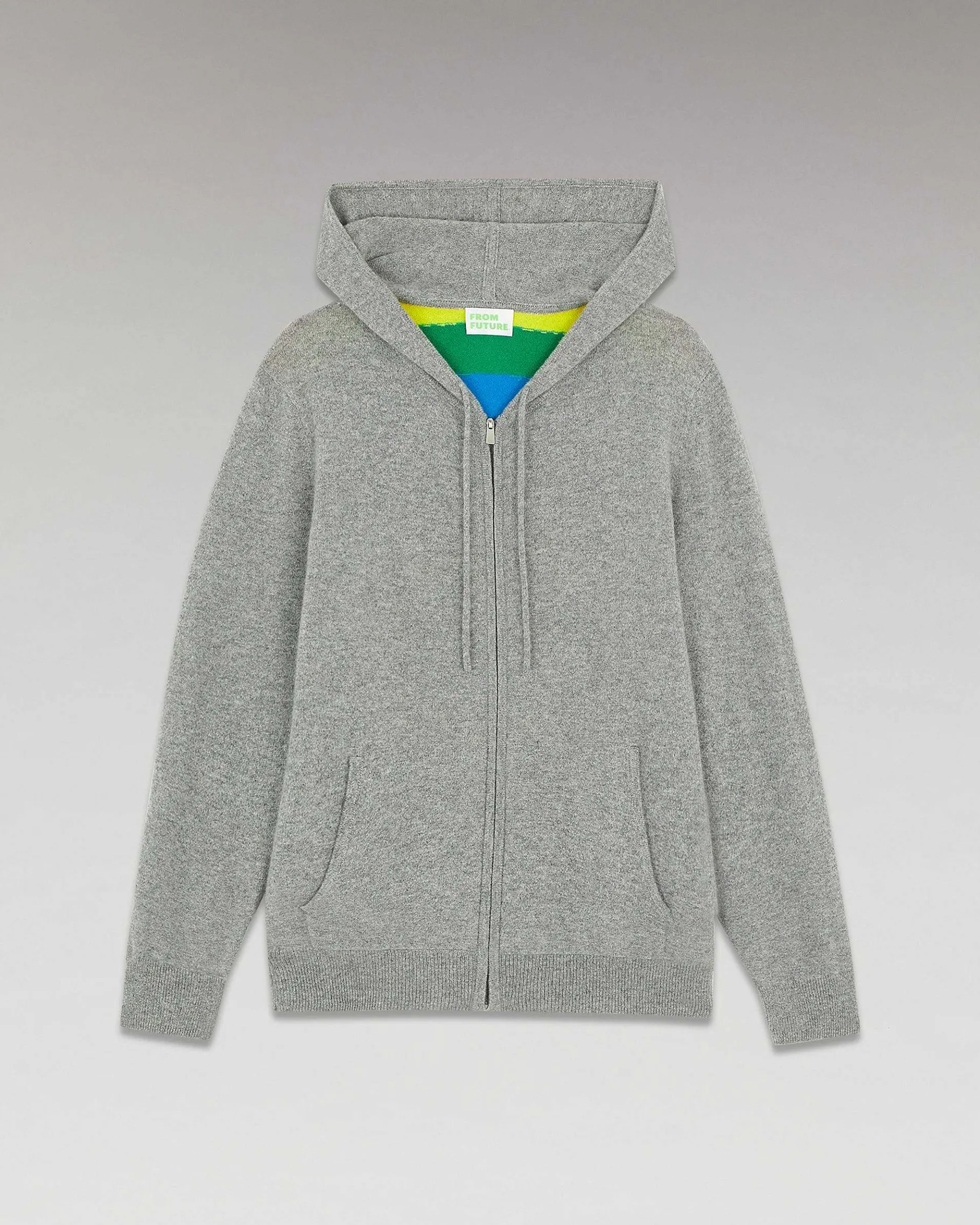 Best FROM FUTURE Pull Hoodie Dos Multicolore Future Gris Chine Fonce