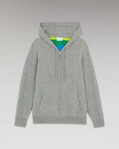 Hot FROM FUTURE Pull Hoodie Dos Multicolore Future Gris Chine Fonce