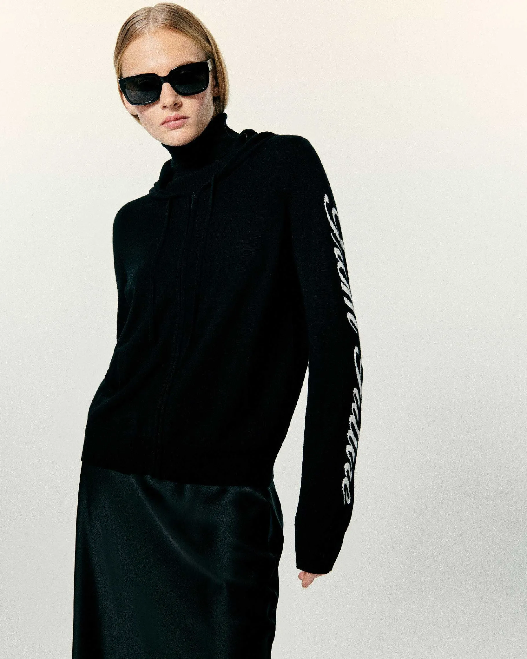 Clearance FROM FUTURE Pull Hoodie Manches Noir