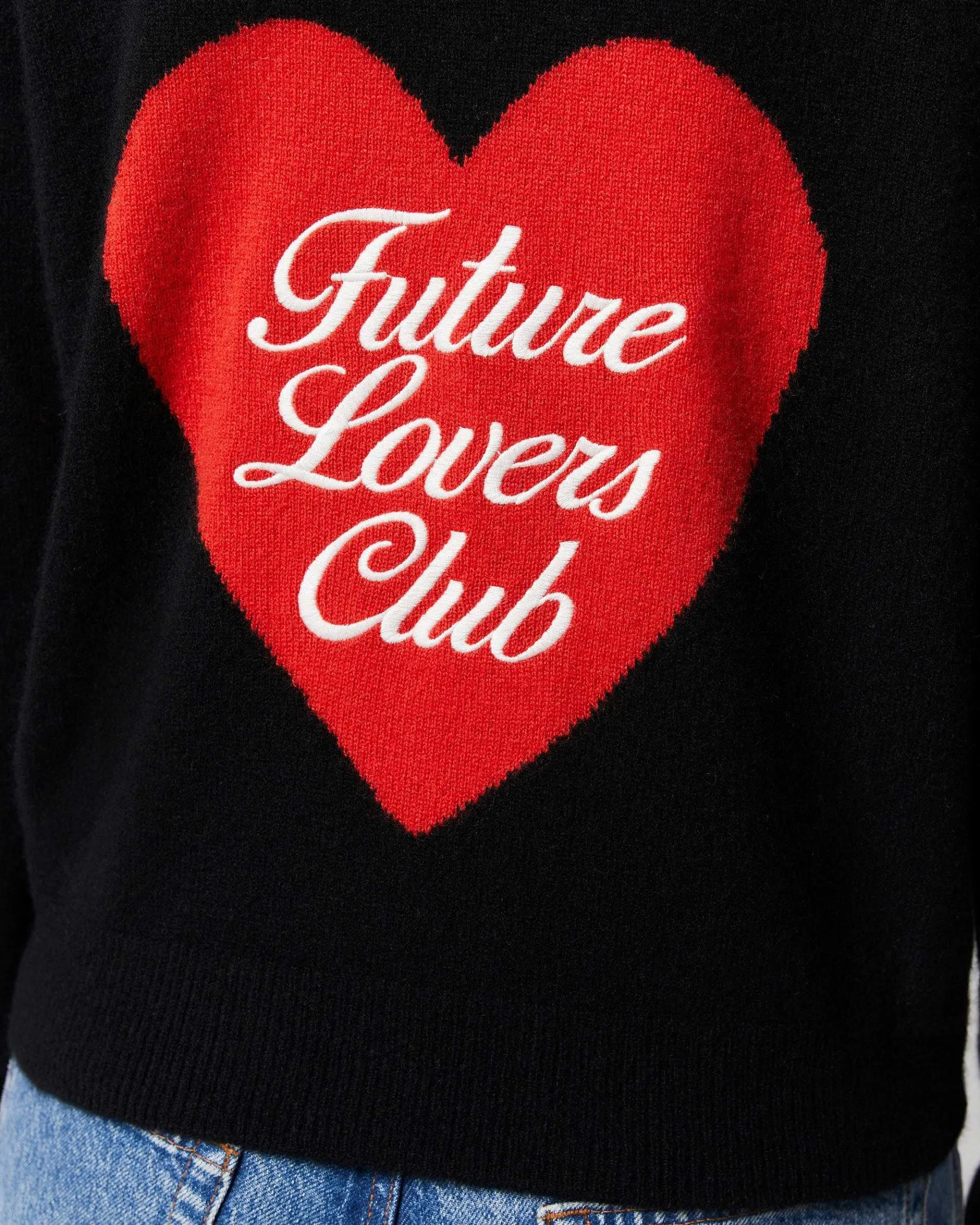 New FROM FUTURE Pull Hoodie Future Lovers Club Leger Noir