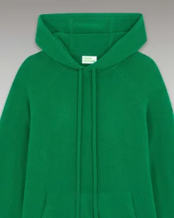 FROM FUTURE Pull Hoodie Oversize Leger Party Green