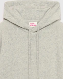 Best FROM FUTURE Pull Hoodie Oversize Leger Gris Chine Clair