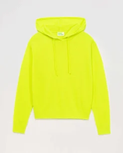 Outlet FROM FUTURE Pull Hoodie Oversize Leger Jaune Fluo