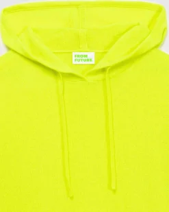 Outlet FROM FUTURE Pull Hoodie Oversize Leger Jaune Fluo