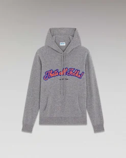 New FROM FUTURE Pull Hoodie That'S All Folks Gris Chine Fonce