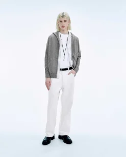 Clearance FROM FUTURE Pull Hoodie Uni Gris Chine Fonce