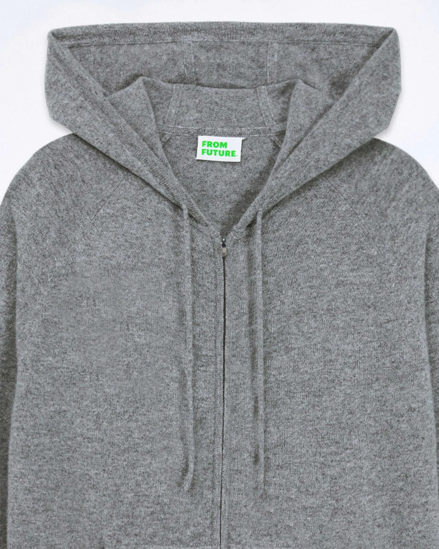 Clearance FROM FUTURE Pull Hoodie Uni Gris Chine Fonce