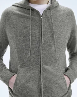 Clearance FROM FUTURE Pull Hoodie Uni Gris Chine Fonce