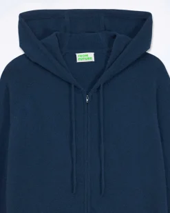 Online FROM FUTURE Pull Hoodie Uni Midnight Blue