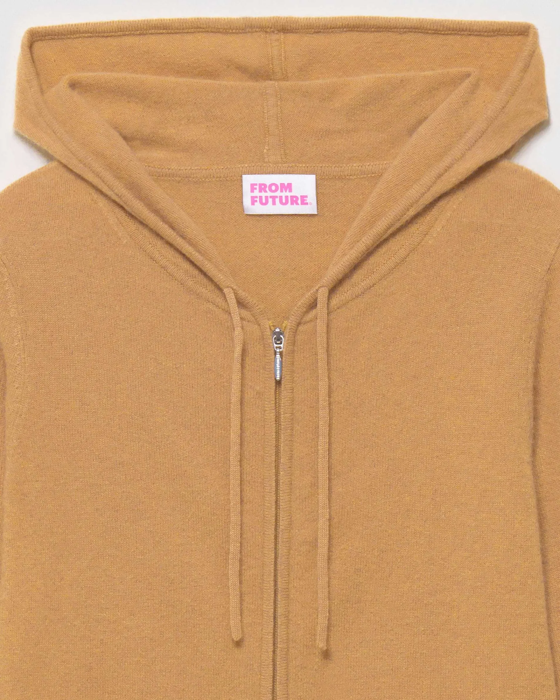 Hot FROM FUTURE Pull Hoodie Zippe Camel