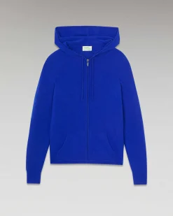 Sale FROM FUTURE Pull Hoodie Zippe Pop Blue