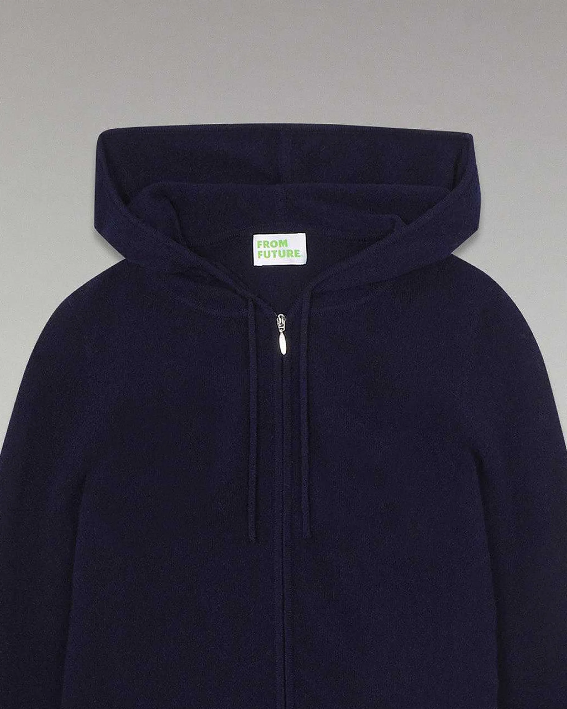New FROM FUTURE Pull Hoodie Zippe Navy
