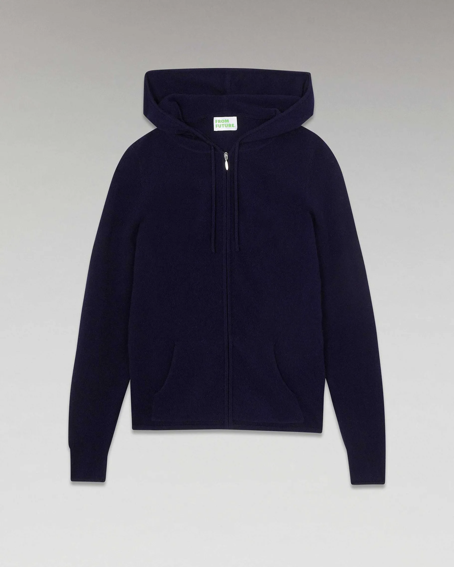 New FROM FUTURE Pull Hoodie Zippe Navy