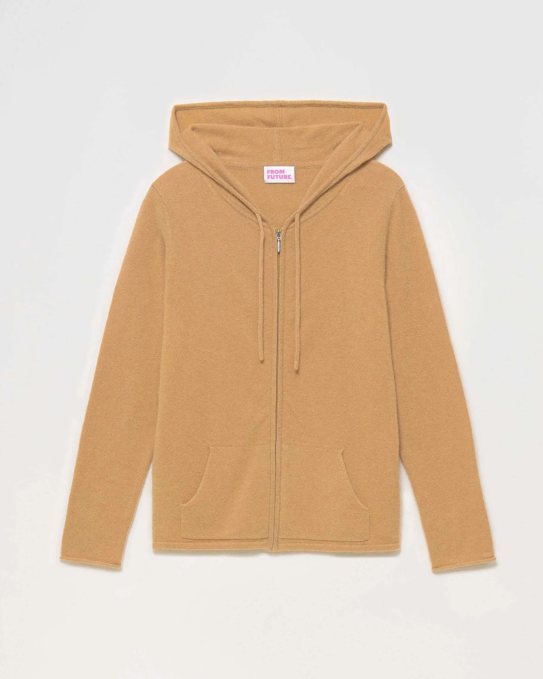 Online FROM FUTURE Pull Hoodie Zippe Camel