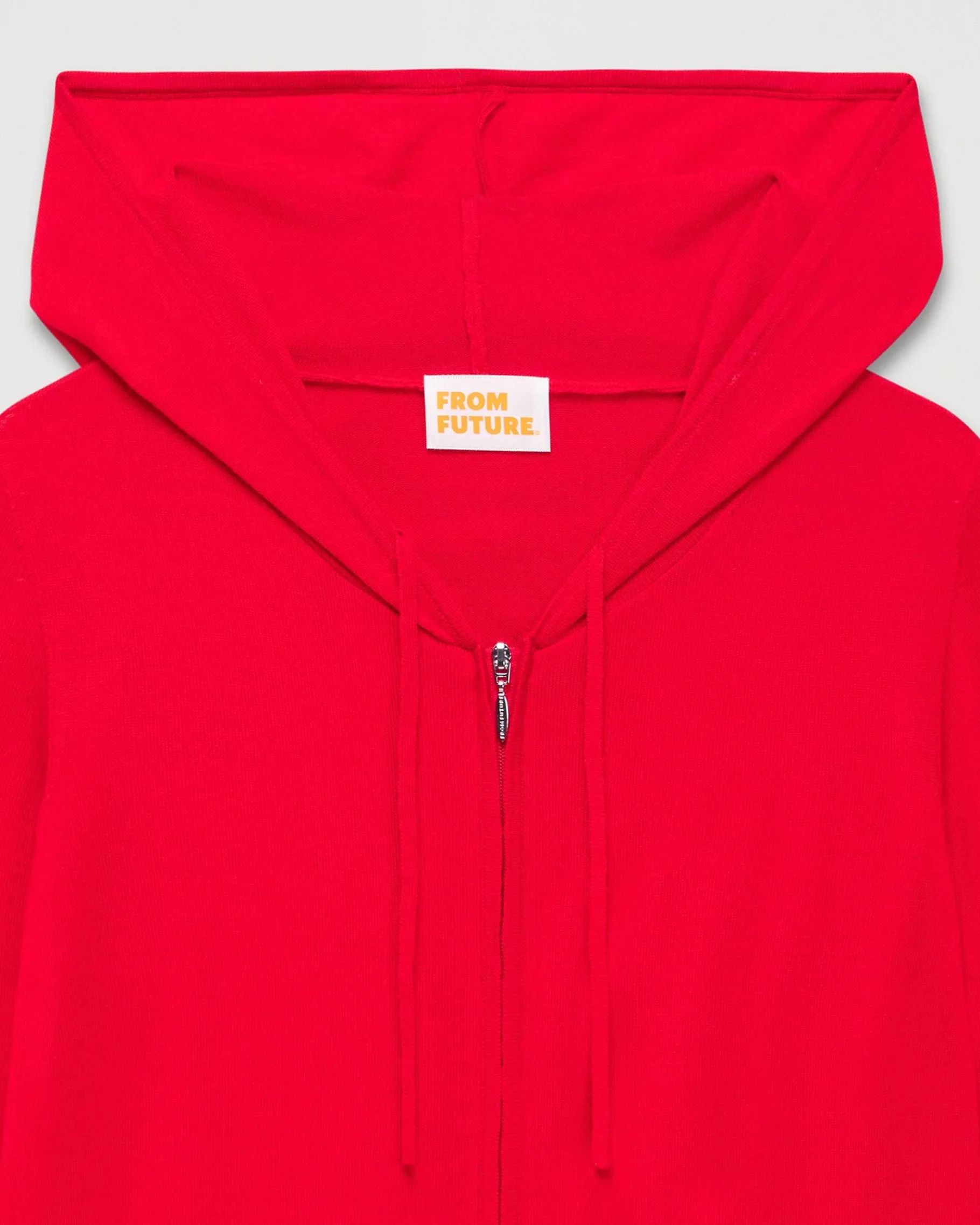 Hot FROM FUTURE Pull Hoodie Zippe Rouge Vif