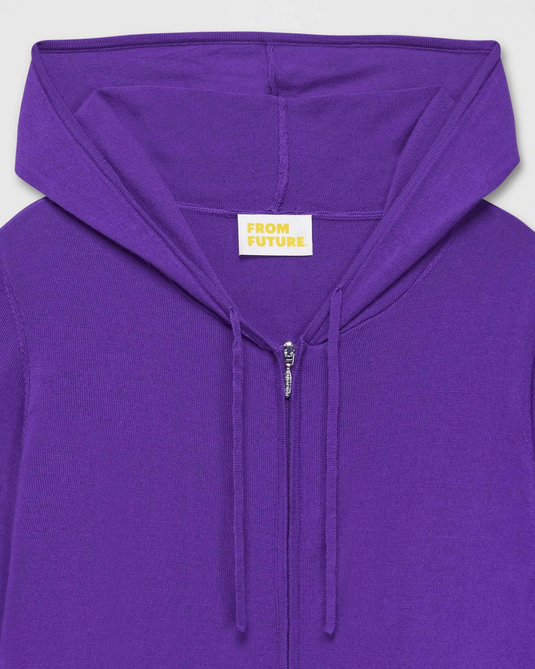 Sale FROM FUTURE Pull Hoodie Zippe Violet Fluo