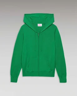 Online FROM FUTURE Pull Hoodie Zippe Summer Green