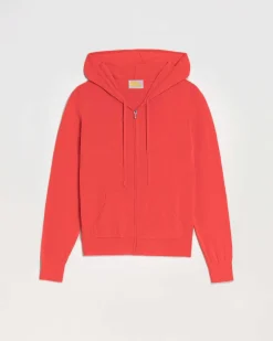 Hot FROM FUTURE Pull Hoodie Zippe Orange Fluo