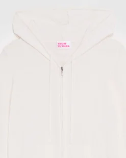 Discount FROM FUTURE Pull Hoodie Zippe Ecru