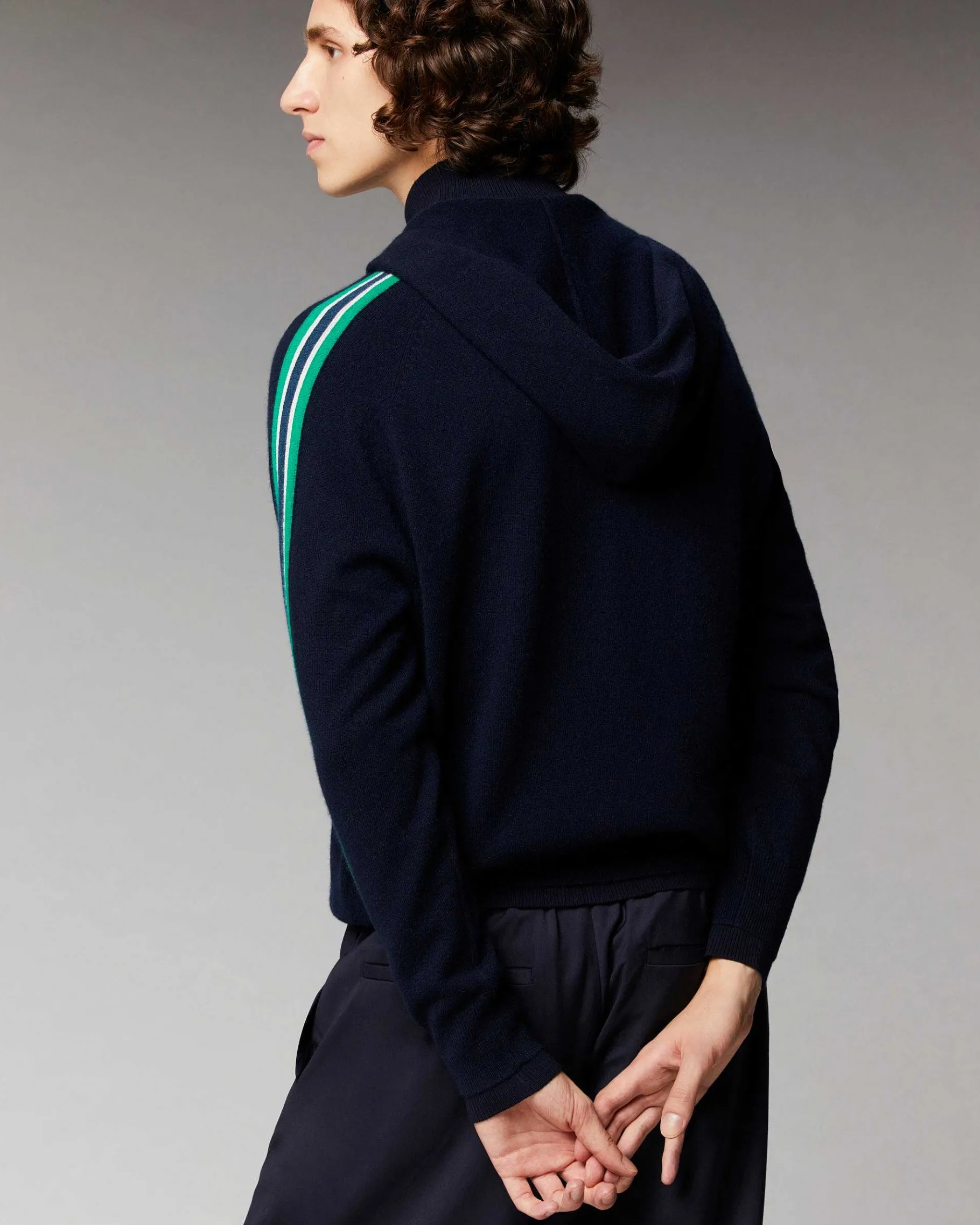 Sale FROM FUTURE Pull Hoodie Zippe Bandes