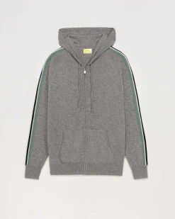 Sale FROM FUTURE Pull Hoodie Zippe Bandes