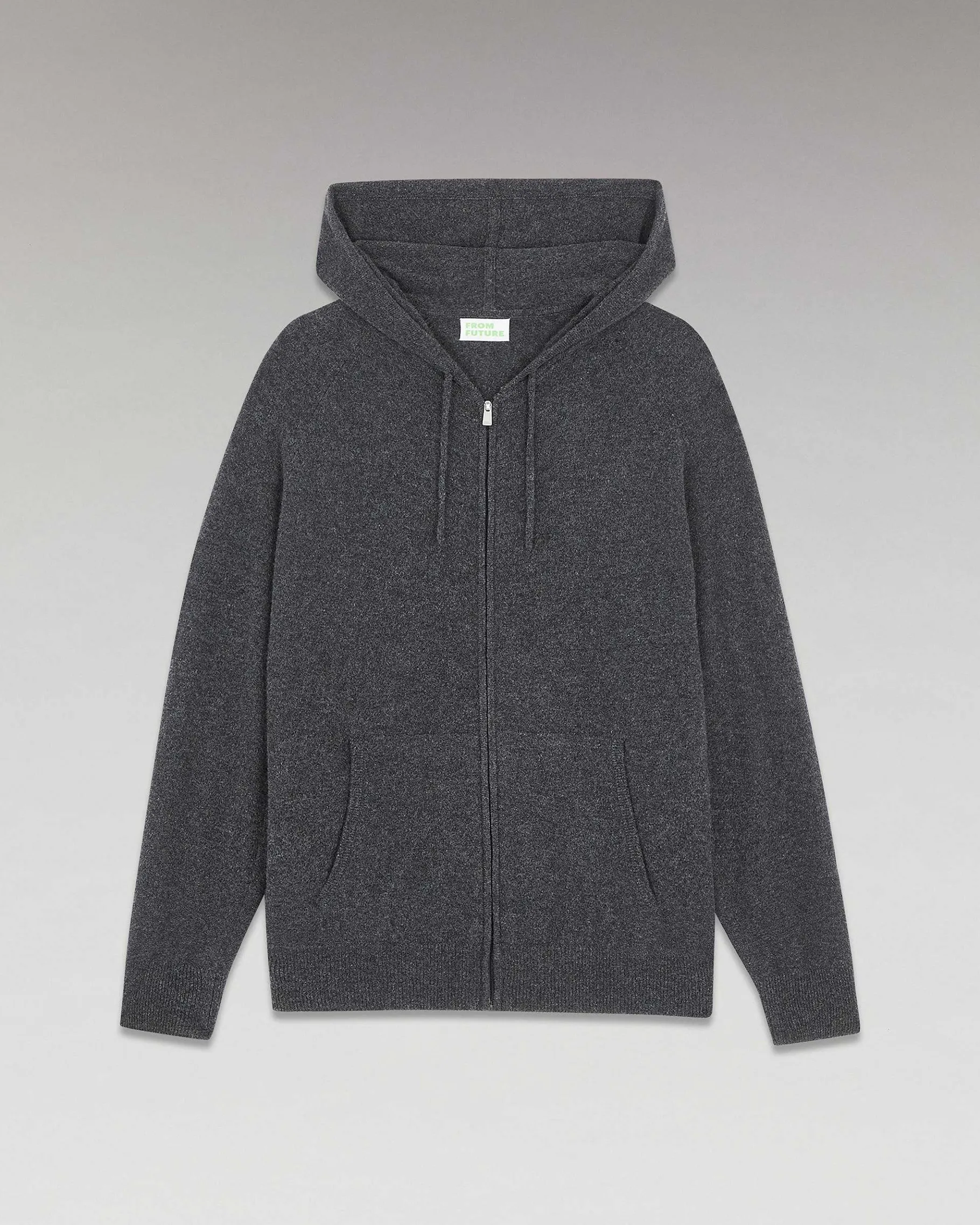 FROM FUTURE Pull Hoodie Zippe Basique Anthracite