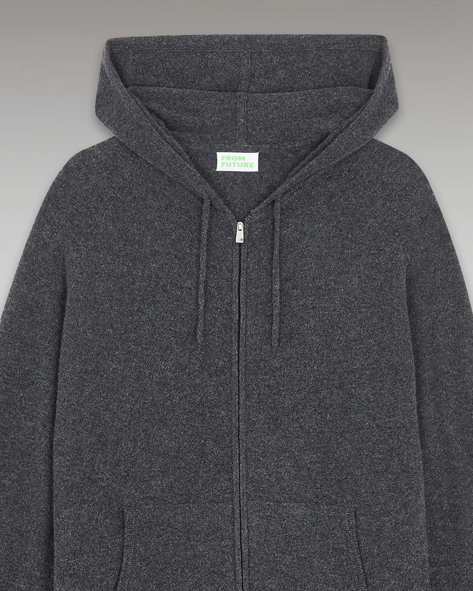 FROM FUTURE Pull Hoodie Zippe Basique Anthracite
