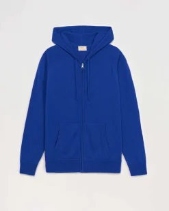 FROM FUTURE Pull Hoodie Zippe Basique Electric Blue