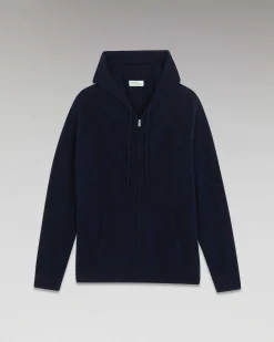 Clearance FROM FUTURE Pull Hoodie Zippe Basique Navy