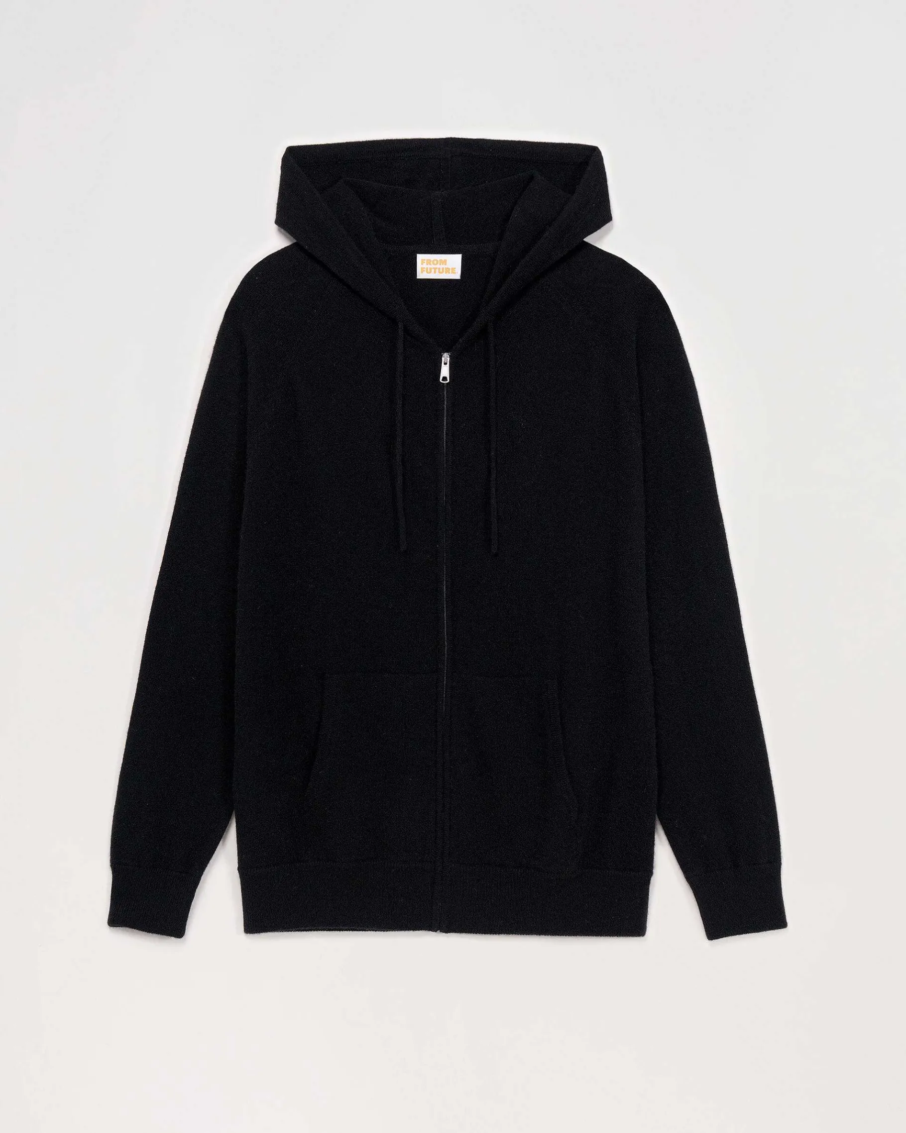 Outlet FROM FUTURE Pull Hoodie Zippe Basique Noir