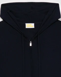 Outlet FROM FUTURE Pull Hoodie Zippe Basique Navy