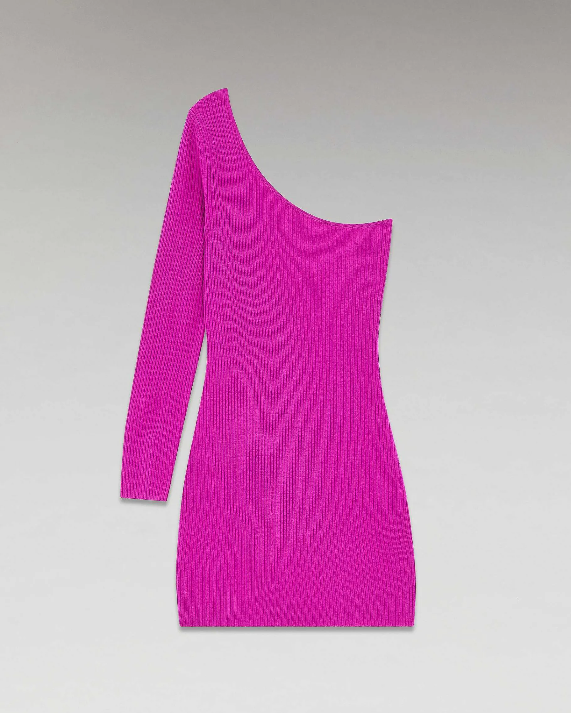 Best FROM FUTURE Robe Courte Asymetrique A Cotes Dancing Pink