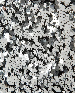 Discount FROM FUTURE Robe Courte Bretelle A Sequins Silver