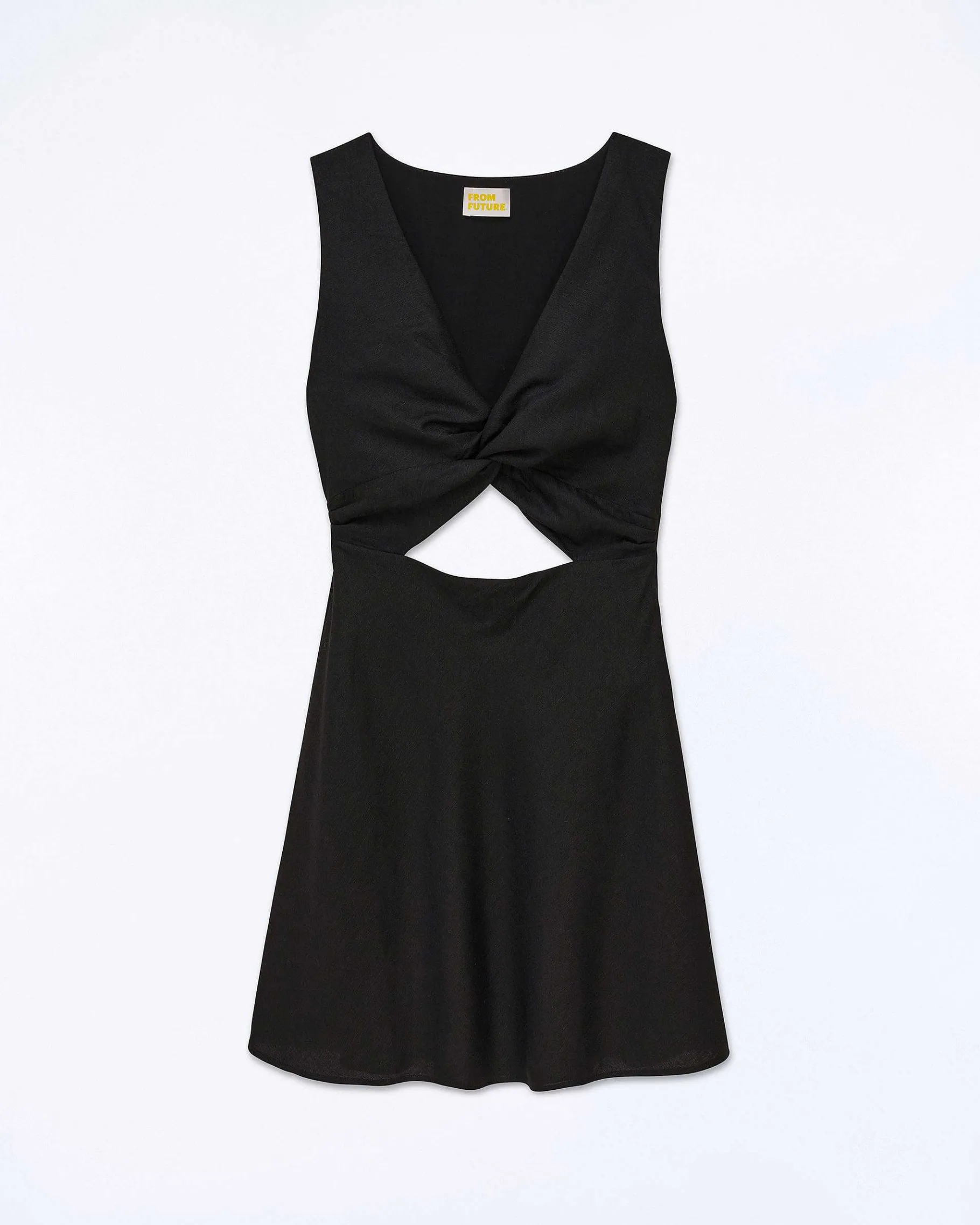 Outlet FROM FUTURE Robe Courte Bretelle Becky Noir