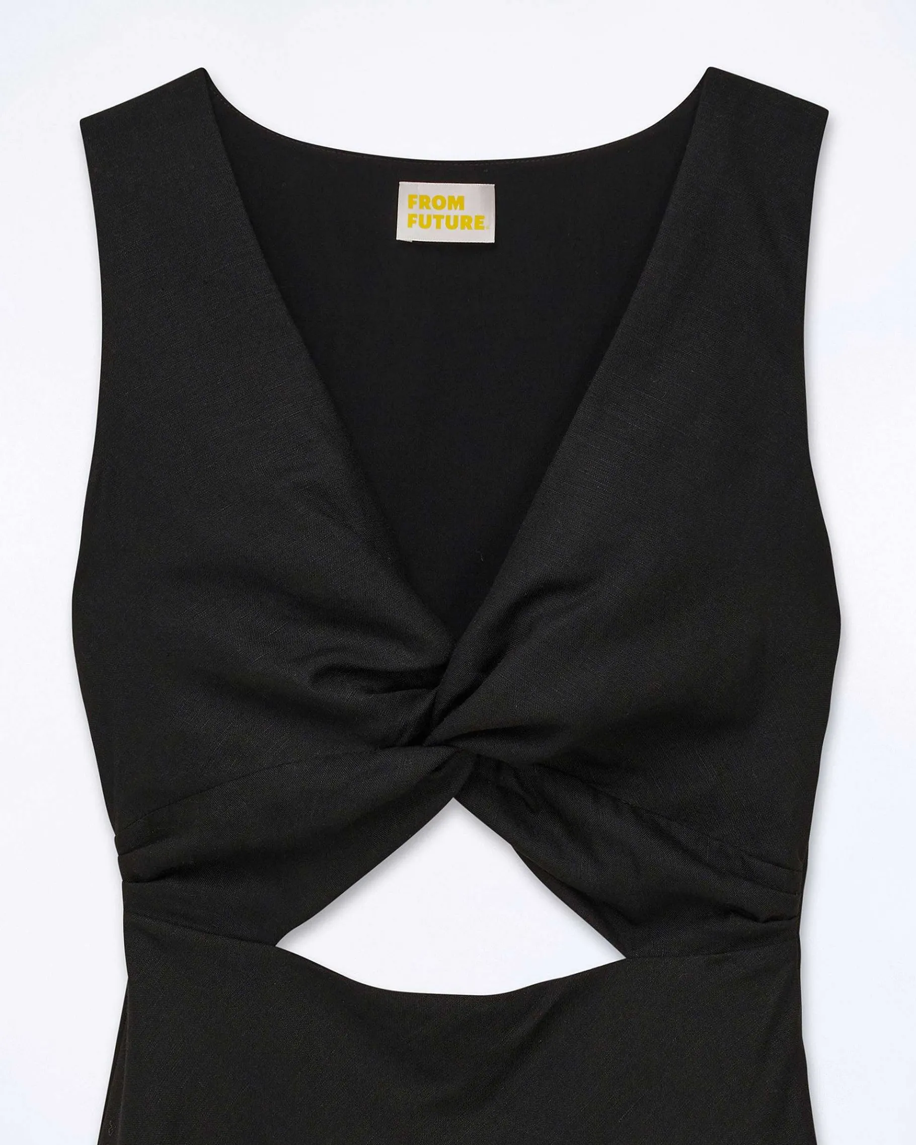 Outlet FROM FUTURE Robe Courte Bretelle Becky Noir
