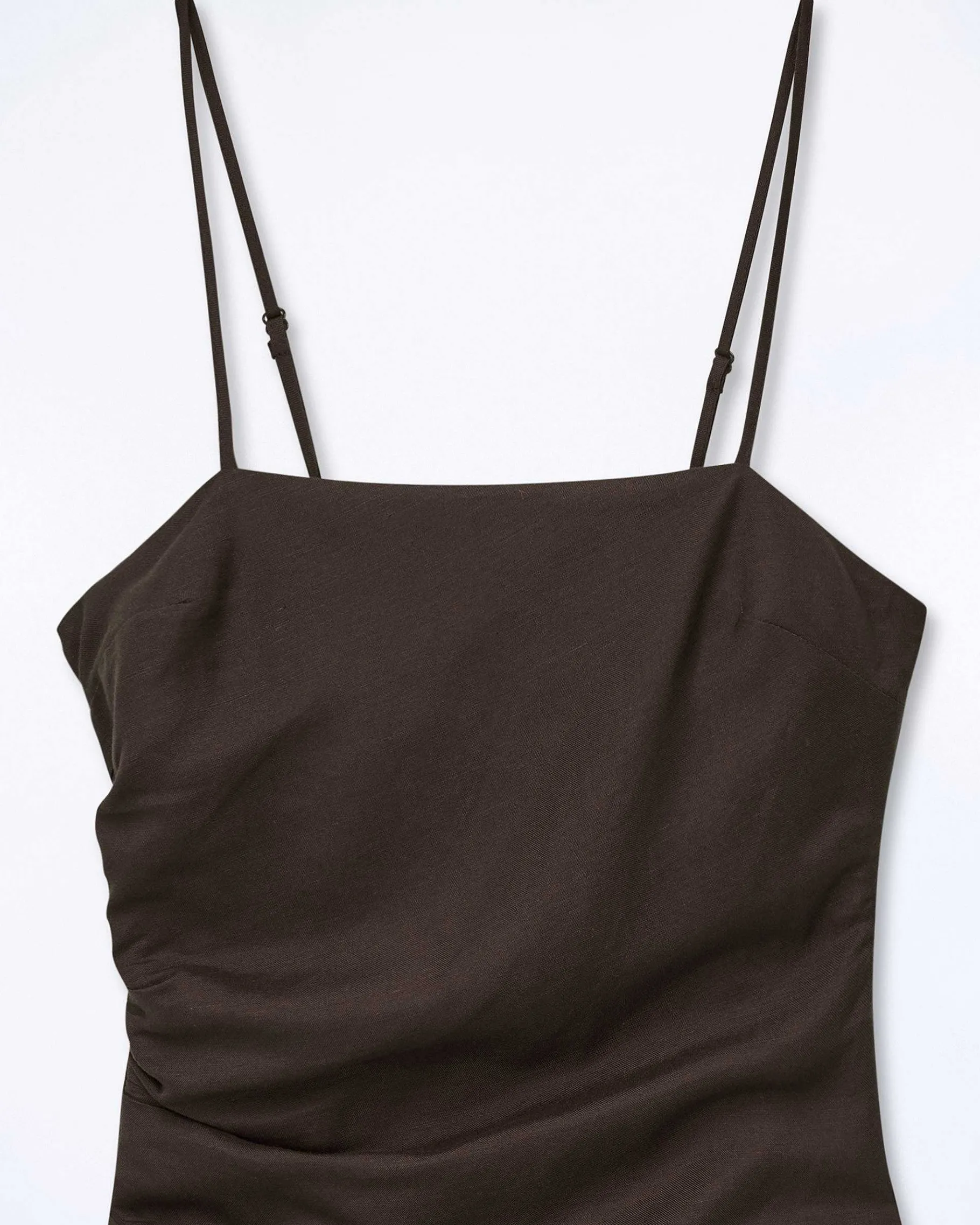 Discount FROM FUTURE Robe Courte Bretelle Rivka Chocolat